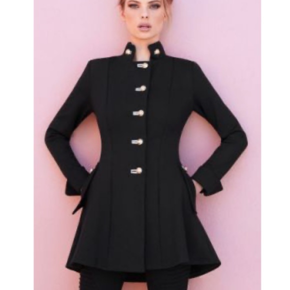 Joseph Ribkoff Jackets & Blazers - Black Joseph Ribkoff Military Jacket 14  NWT